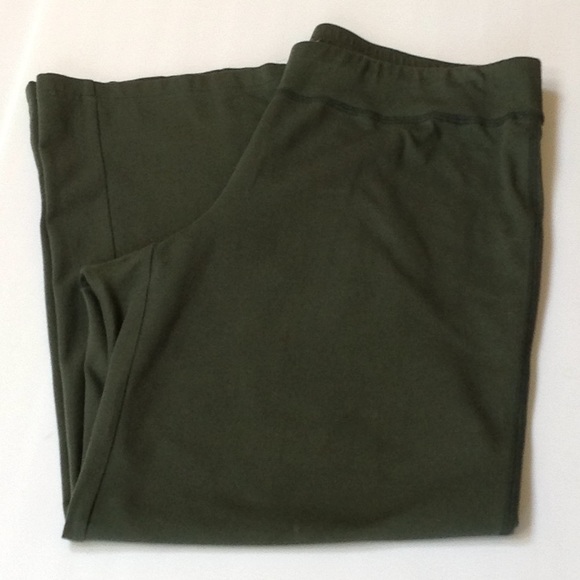 Eileen Fisher Pants - Eileen Fisher Wide Leg Pull On Stretch Pants